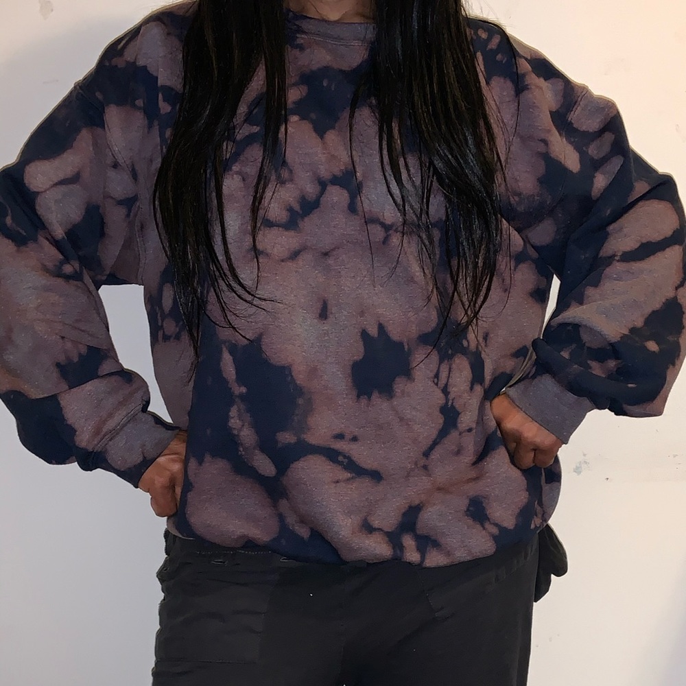 Oversized Tie Dye Sweatshirt Crewneck - Picture 2 of 3